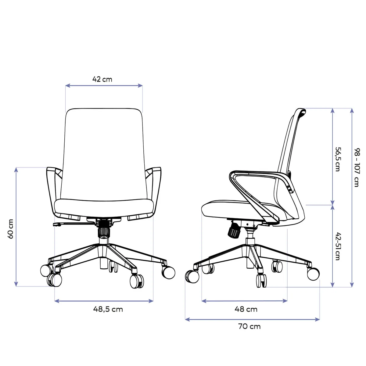 Cadeira Ergonômica Elements Lira